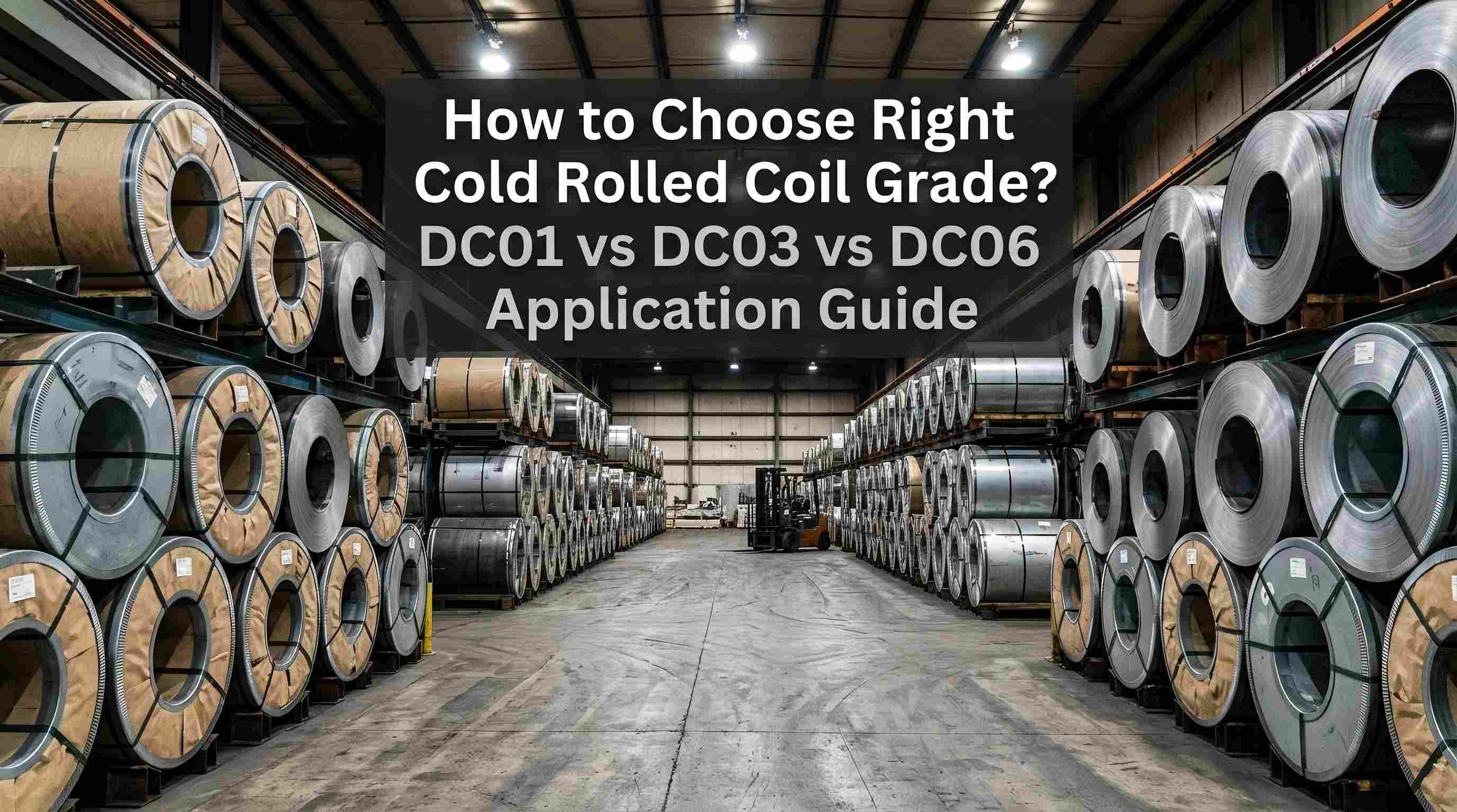 Paano Pumili ng Tamang Cold Rolled Coil Grade? Gabay sa Application ng DC01 vs DC03 vs DC06