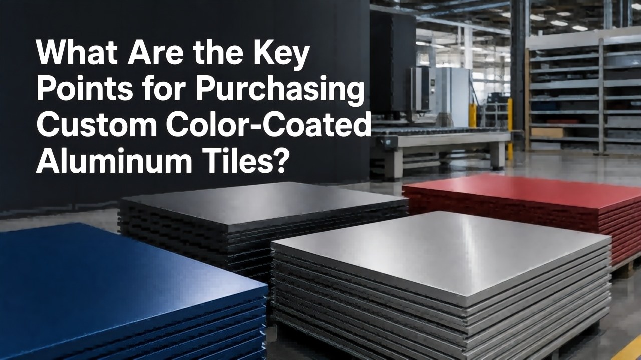 Ano ang Mga Pangunahing Punto para sa Pagbili ng Custom Color‑Coated Aluminum Tile?